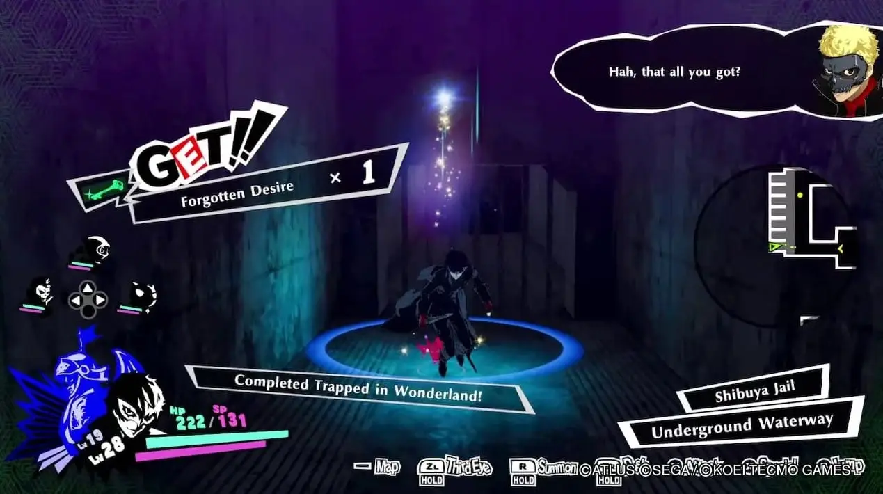 Persona 5 Strikers Localisation des désirs cachés