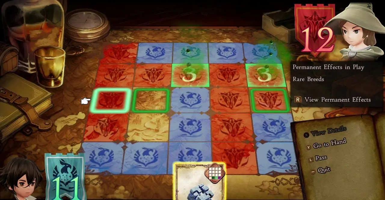 Guide du jeu de cartes Bravely Default 2 B n D