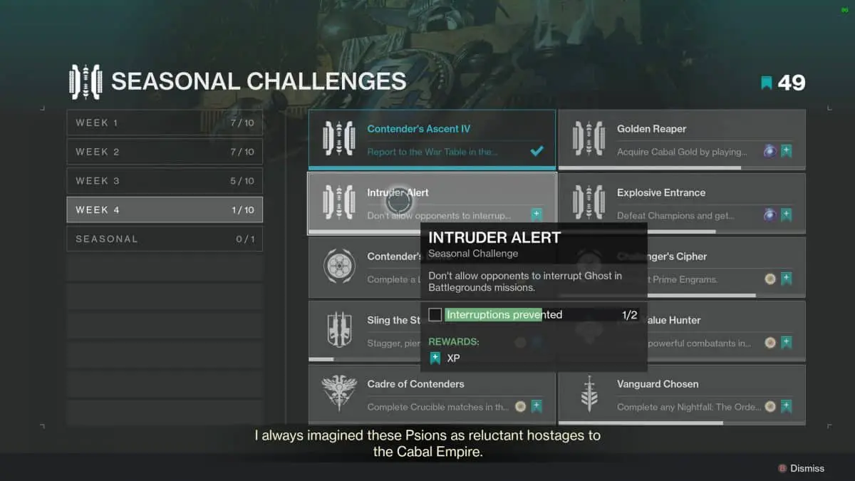 Guide du défi Alerte intrus de Destiny 2