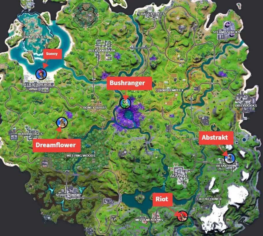 Guide de la quête légendaire de Fortnite Chapitre 2 Saison 7 Semaine 1