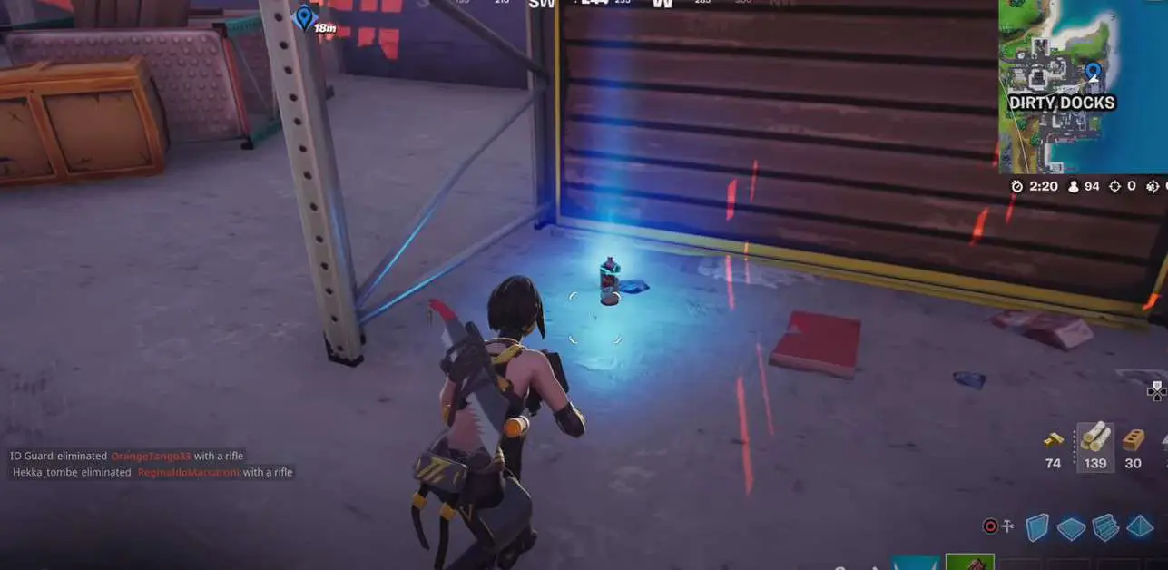 Fortnite Chapitre 2 Saison 7 Semaine 2 : Guide des emplacements des bombes aérosol