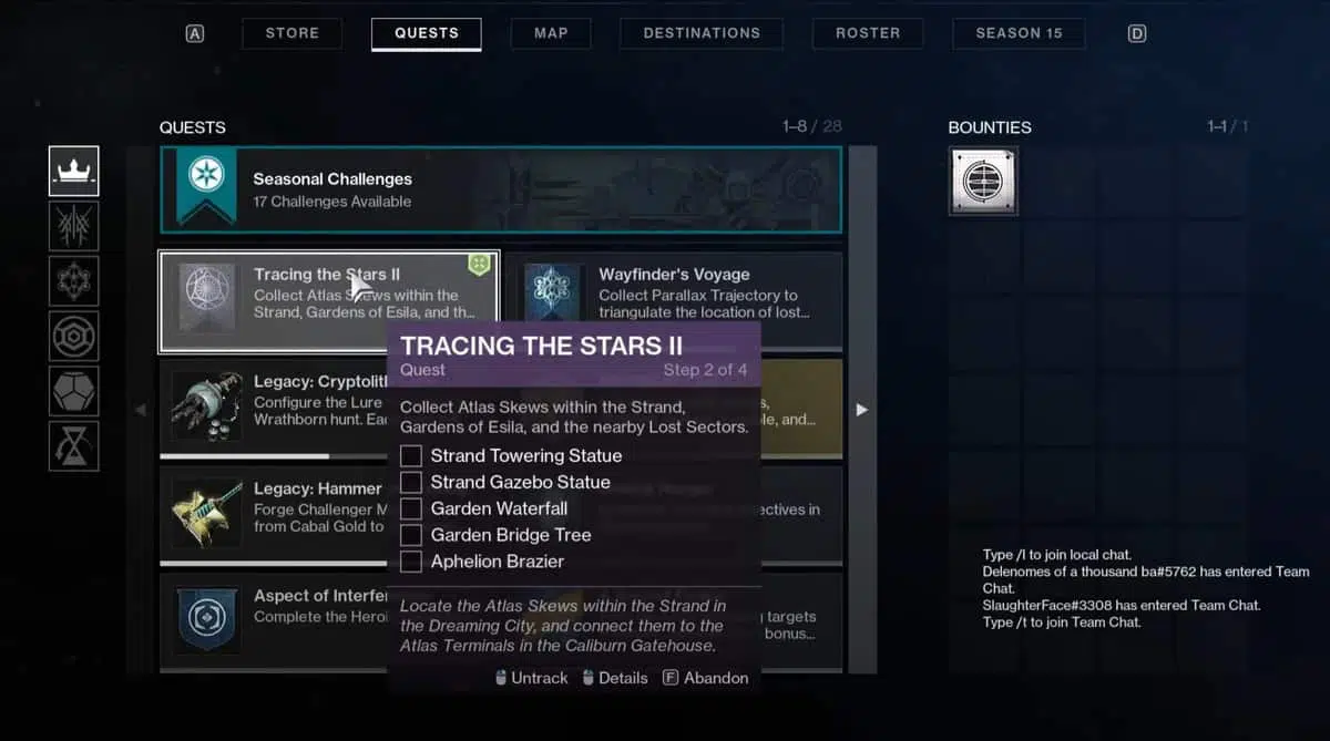 Destiny 2 : Season of the Lost - Guide des emplacements d'Atlas Skew [Semaine 2]