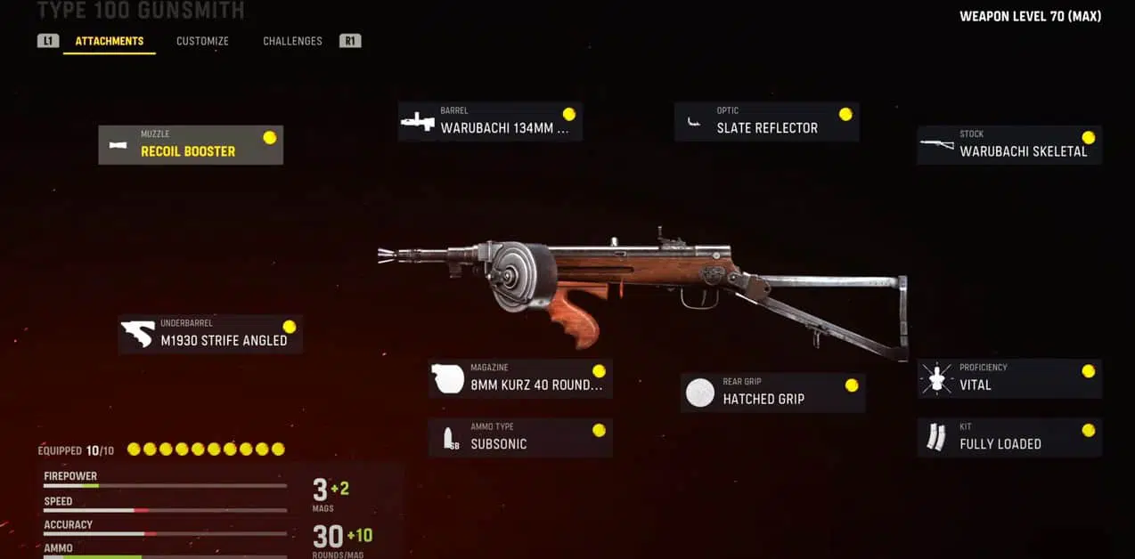 Call of Duty : Vanguard - Les meilleurs chargements de type 100