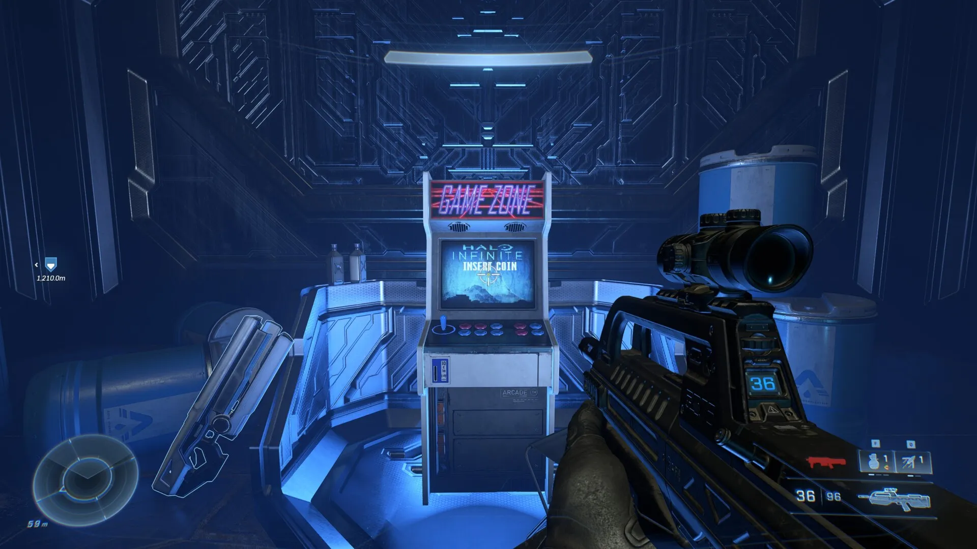 Où trouver la borne d'arcade cachée dans la campagne de Halo Infinite