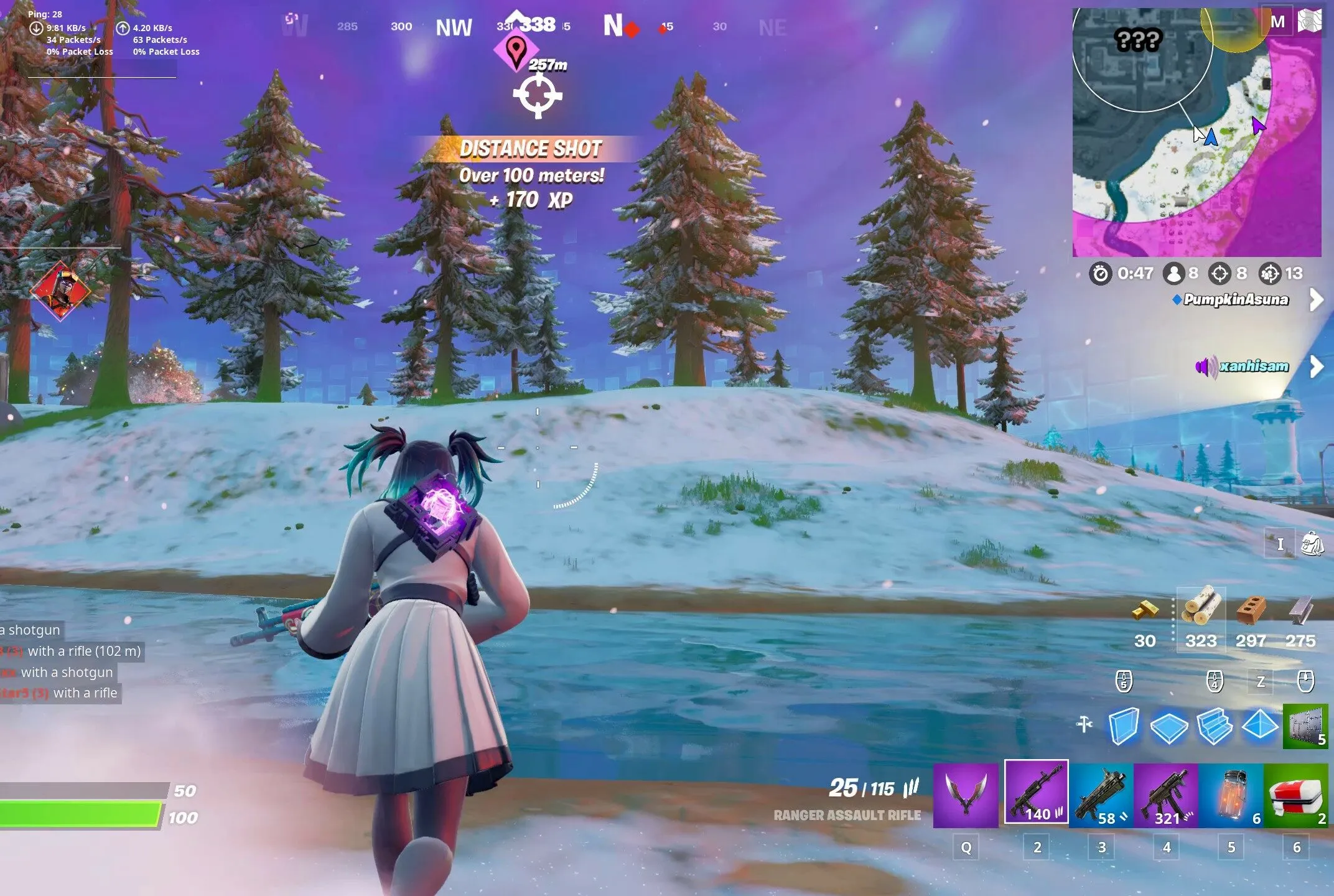 Où collecter des fragments de gemmes sur les points de repère du chapitre 3 de Fortnite
