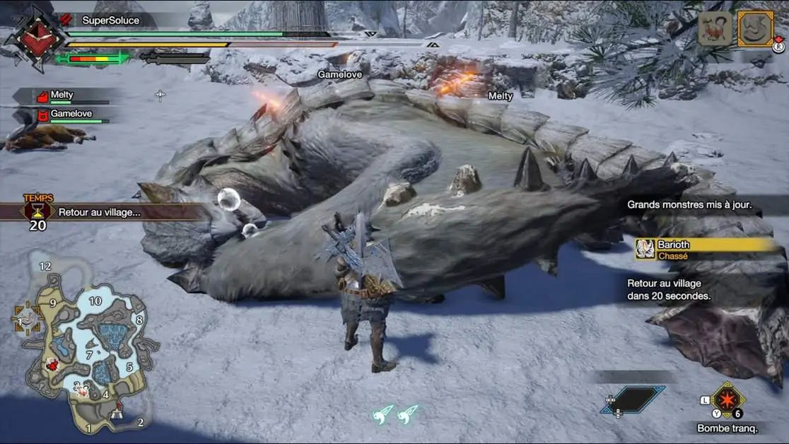 Monster Hunter Rise : Barioth Faiblesse, armes, armures et drops