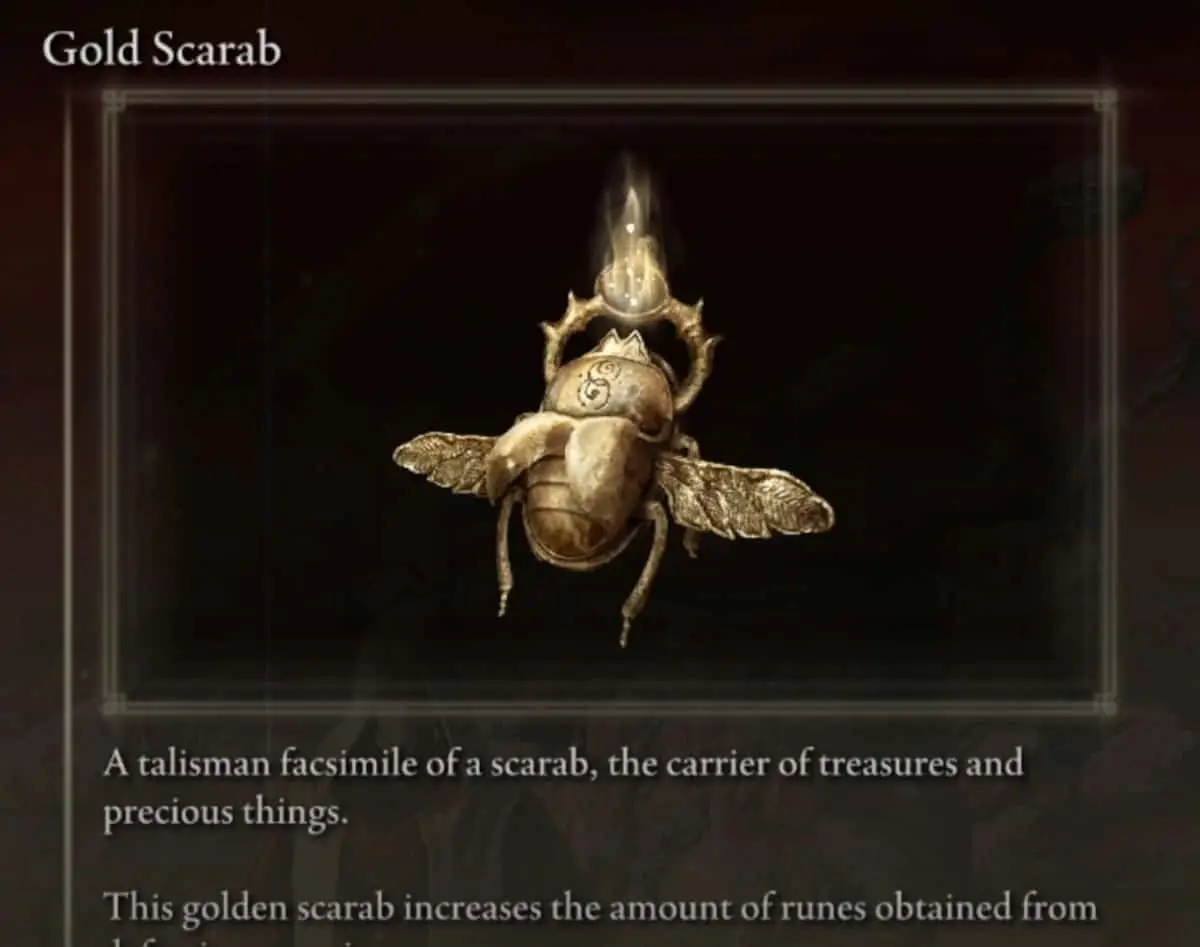 Elden Ring : Comment obtenir le talisman du Scarabée d'or