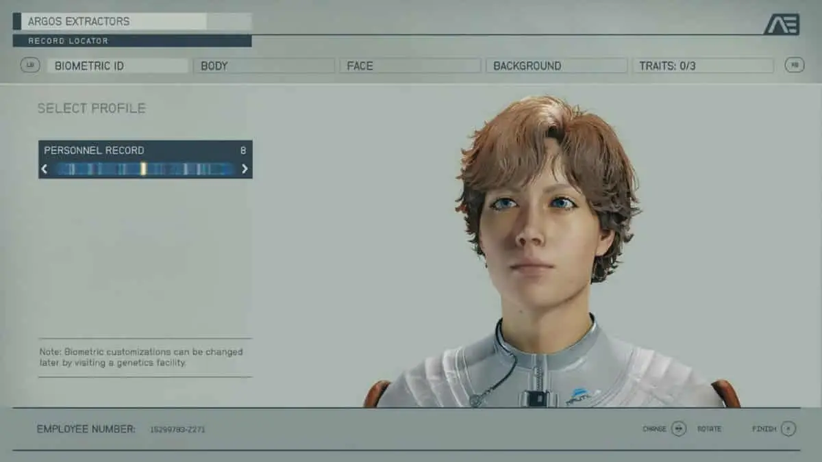 Le créateur de personnages de Starfield s'inspire d'une technique d'ADN