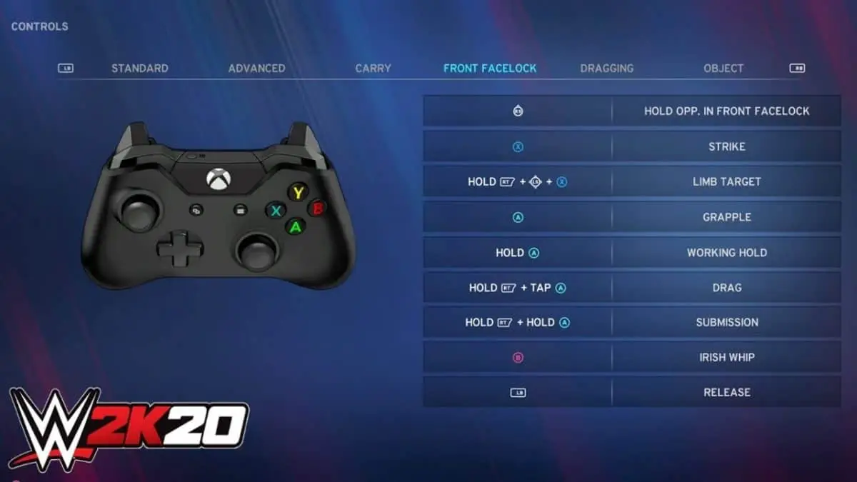 WWE 2K20 : Guide des contrôles