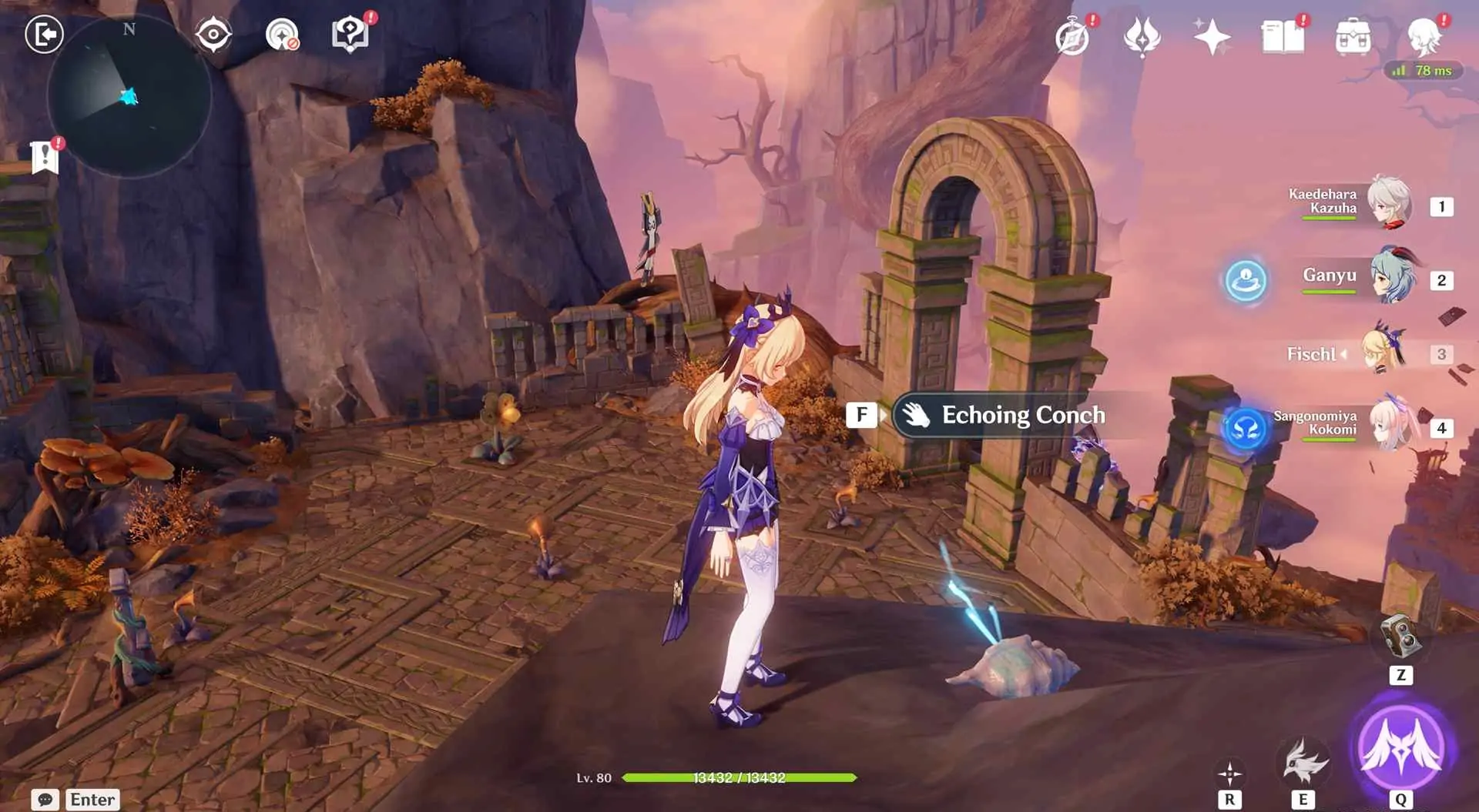 Genshin Impact : Emplacement de Phantasmal Conch dans le domaine Blazin 'Trails