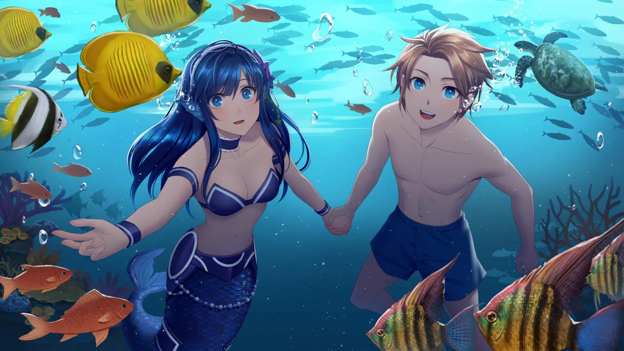 Aquadine est le dernier Visual Novel à arriver sur console – et c'est un peu spécial