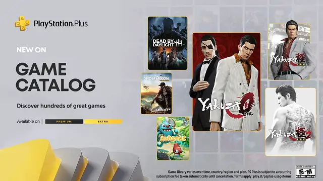 Les jeux PS Plus Premium et Extra d'août 2022 incluent Yakuza et Dead By Daylight