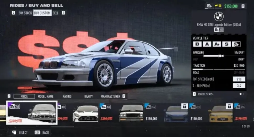 Need For Speed : Unbound - Toutes les méthodes pour obtenir la BMW M3 GTR