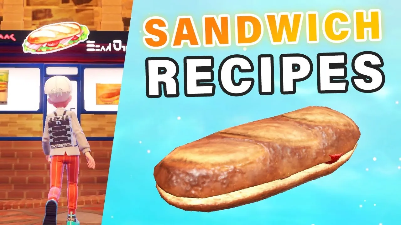 Pokemon : Écarlate et Violet - Toutes Les Recettes de sandwichs