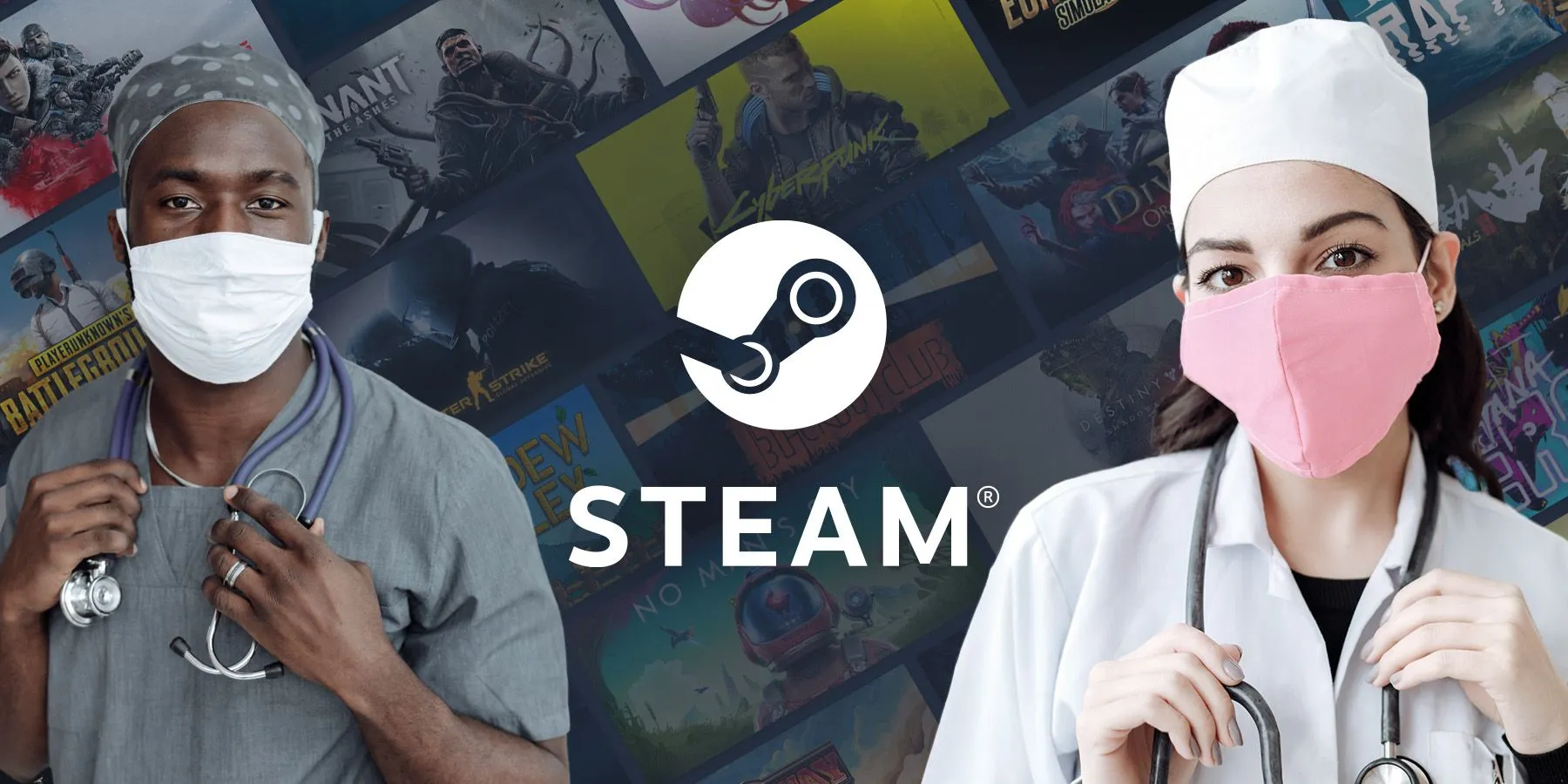 Le patient remarque que le médecin a téléchargé Steam sur son ordinateur de travail