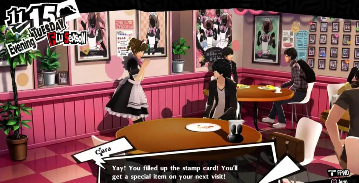 Persona 5 : Royal - Guide des cafés Maid