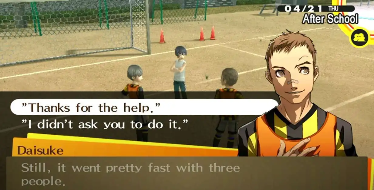 Persona 4 : Golden - Lien social Daisuke/Kou
