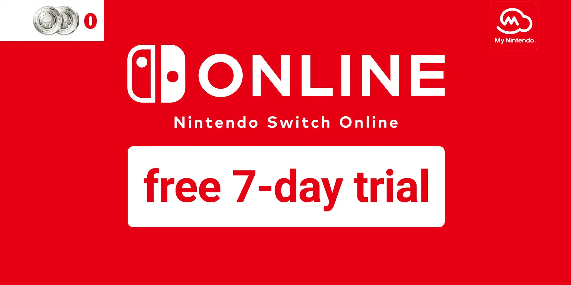Nintendo of Europe offre une période d'essai gratuite de 7 jours pour Switch Online