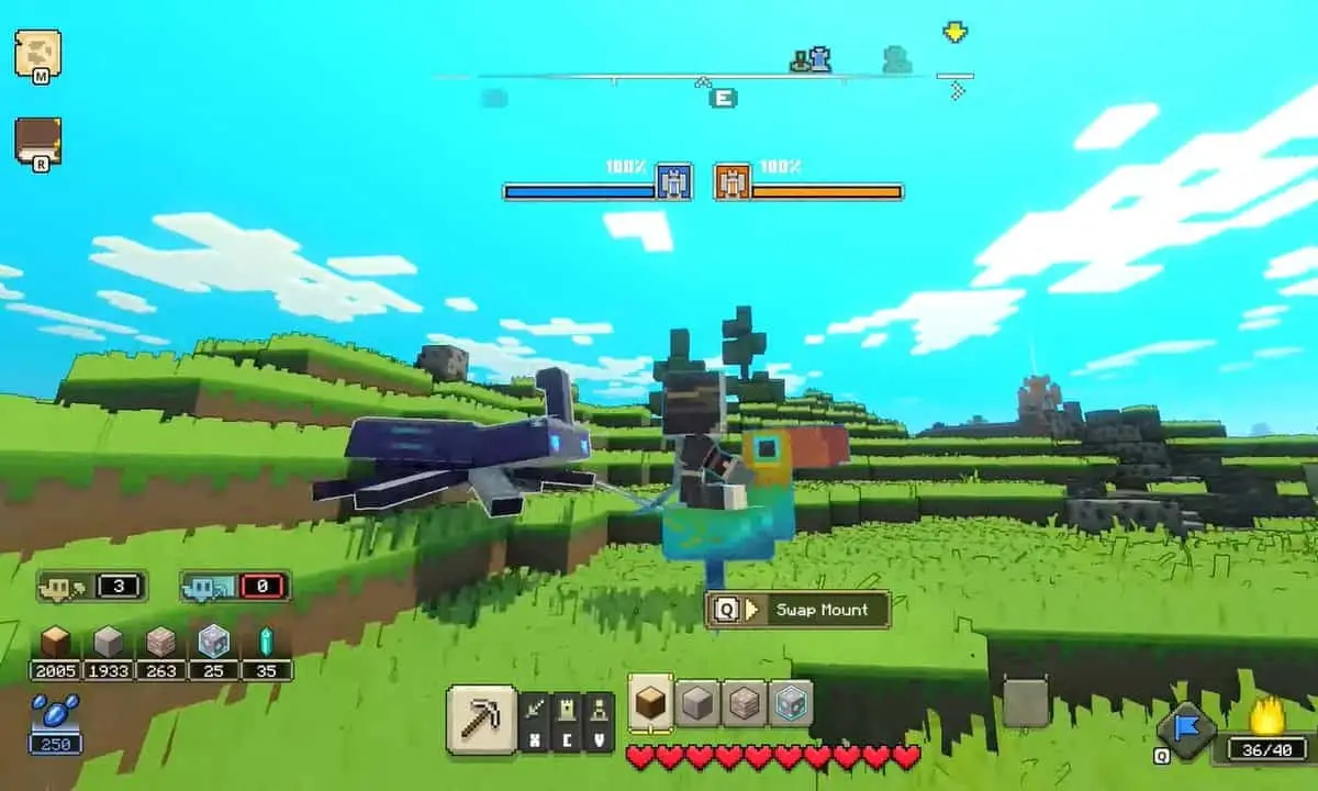 Où trouver toutes les montures dans Minecraft Legends