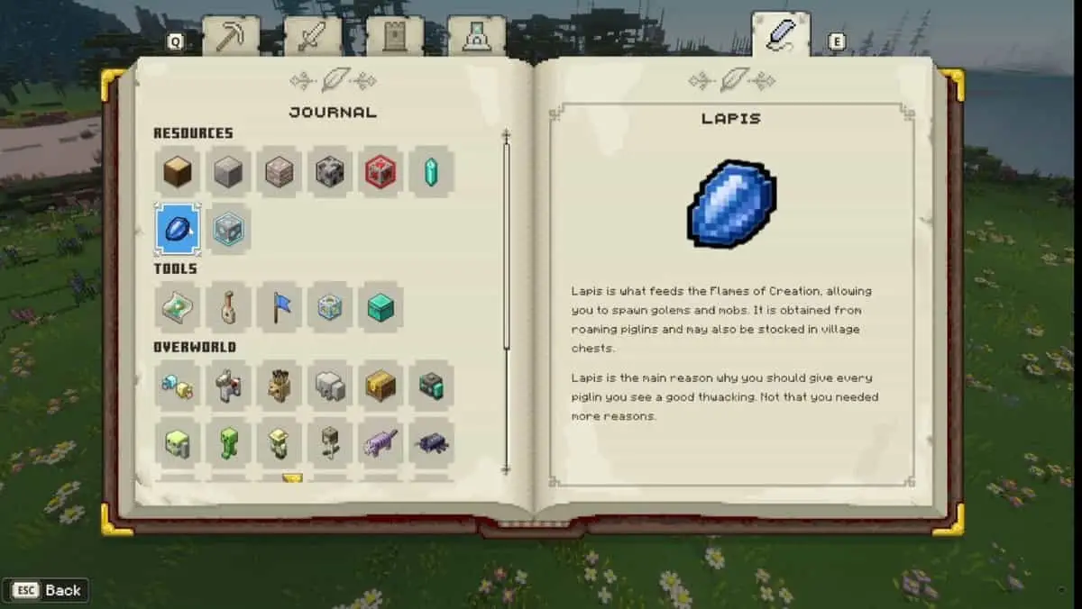 Comment farmer des lapis dans Minecraft Legends