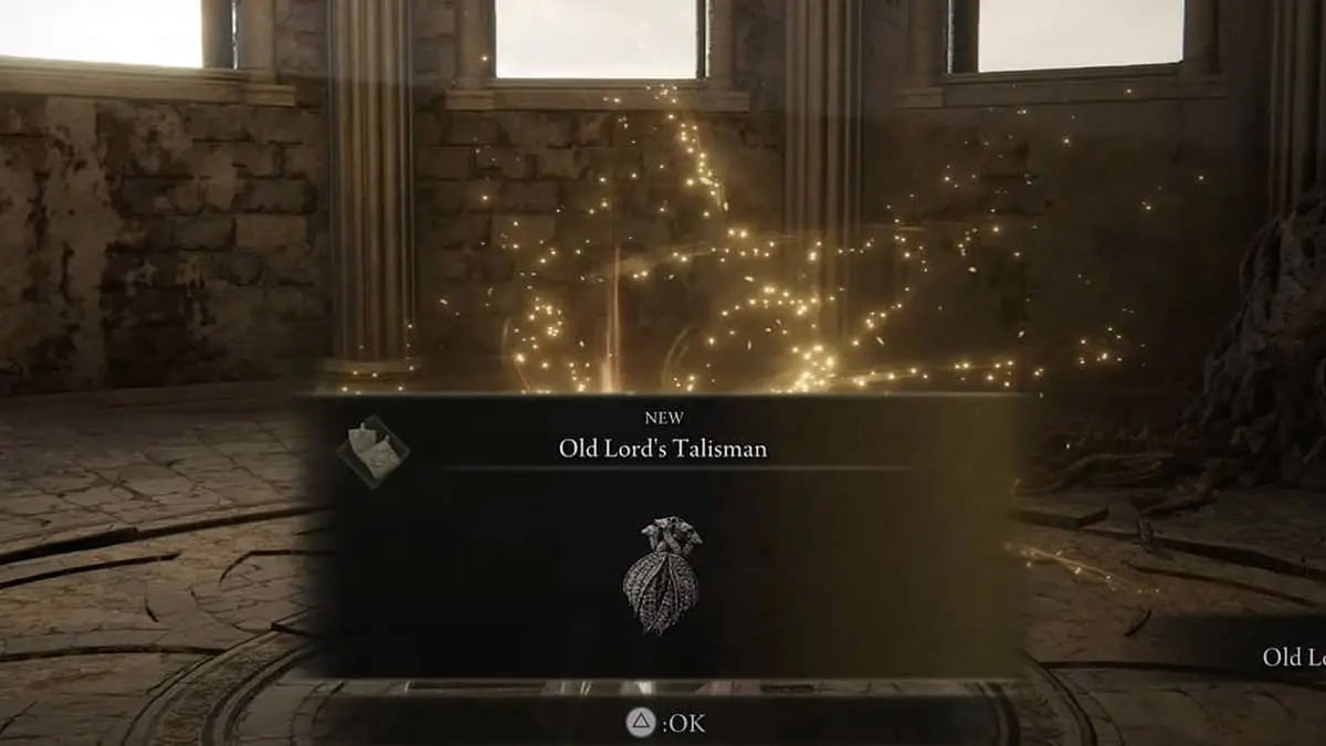 Elden Ring : Comment obtenir le talisman du vieux seigneur