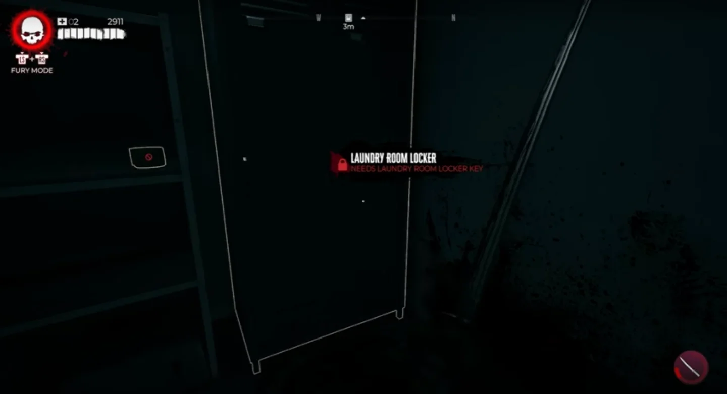 Dead Island 2 : Emplacement de la clé du casier de la buanderie