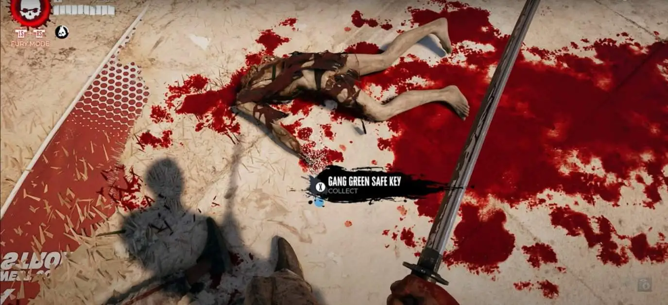 Dead Island 2 : Emplacement de la clé du coffre-fort Gang Green
