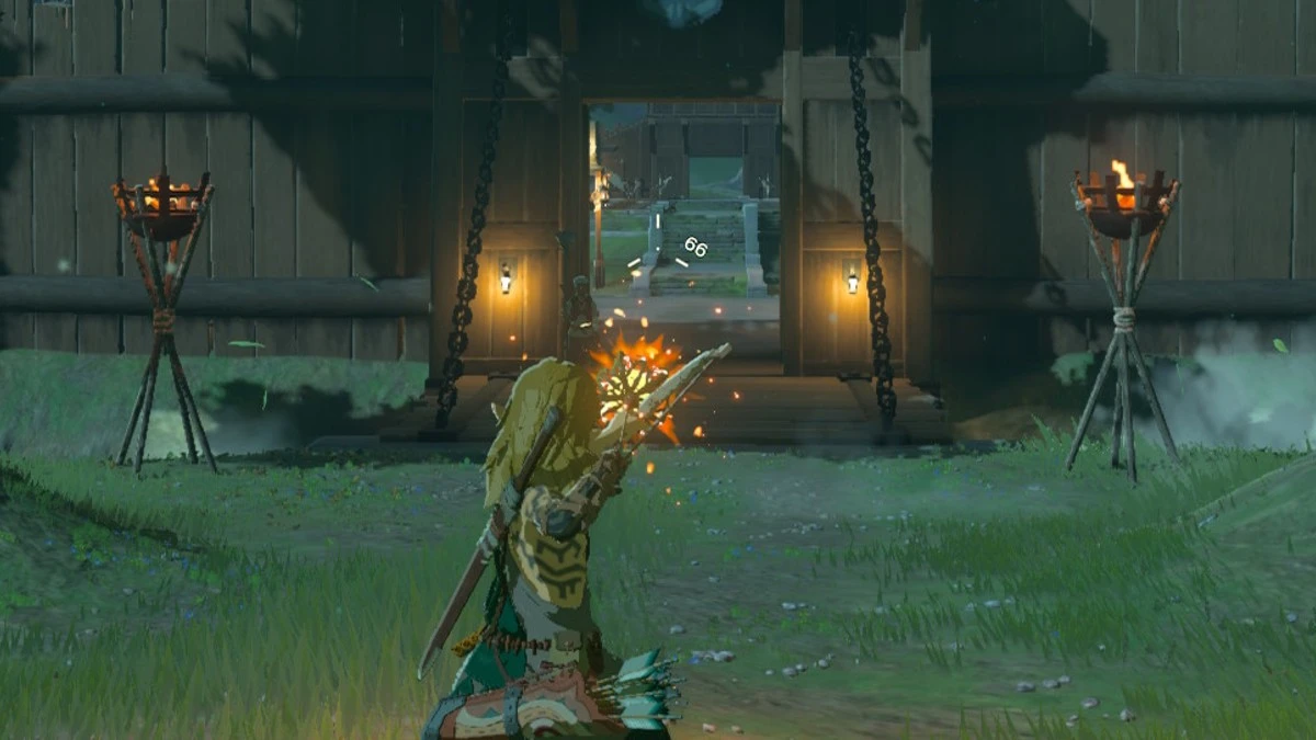 Zelda : Tears of the Kingdom - Comment lancer une flèche de feu avec un arc