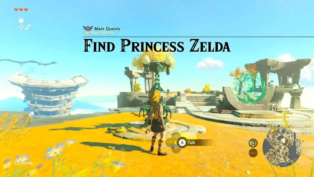 Zelda: Tears Of The Kingdom - Procédure pas à pas pour trouver la princesse Zelda