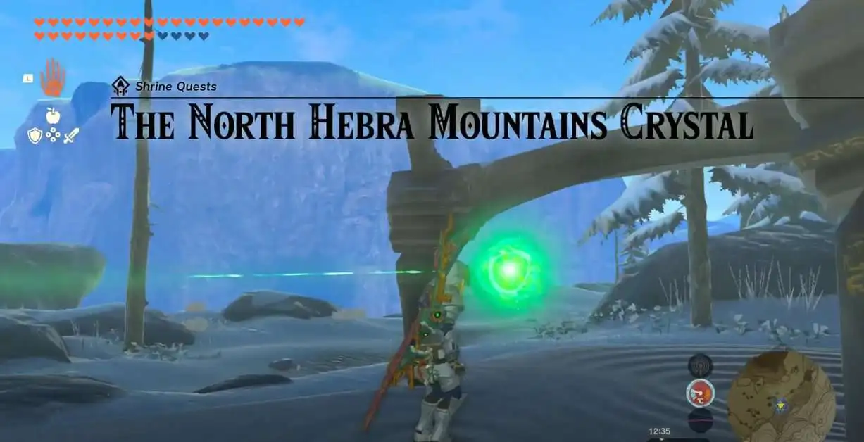 Le cristal de montagne de l'Hébra du Nord - Zelda : Tears Of The Kingdom