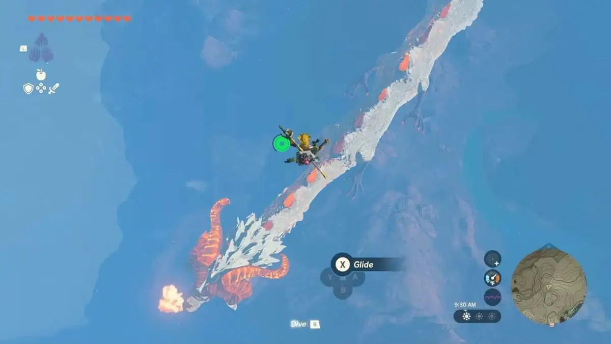 Emplacement de Dinraal - Zelda : Tears Of The Kingdom