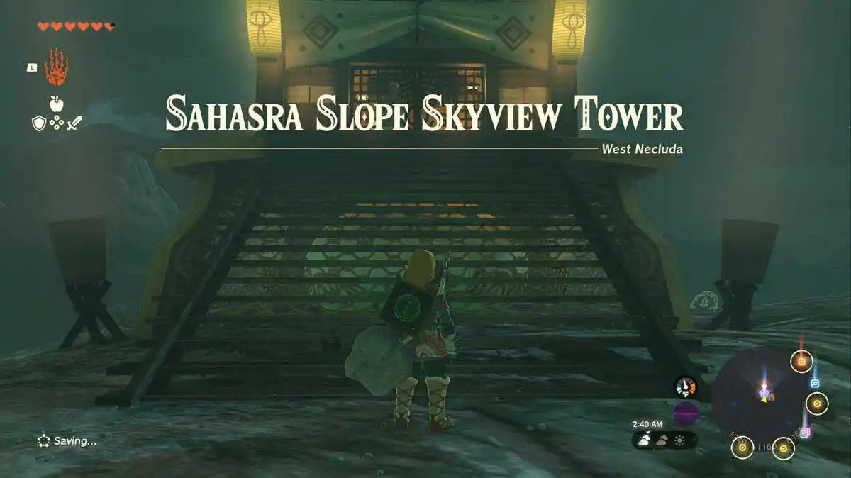 Zelda : Tears Of The Kingdom - Comment débloquer la tour Sahasra Slope Skyview