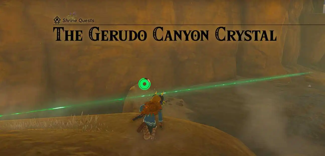 Le cristal du canyon Gerudo - Zelda : Tears Of The Kingdom