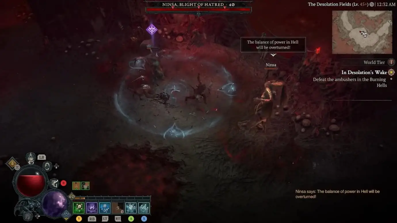 Ninsa, le fléau de la haine - Diablo 4