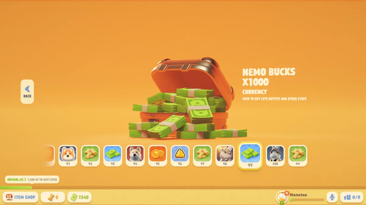 Party Animals : Comment obtenir des Nemo Bucks