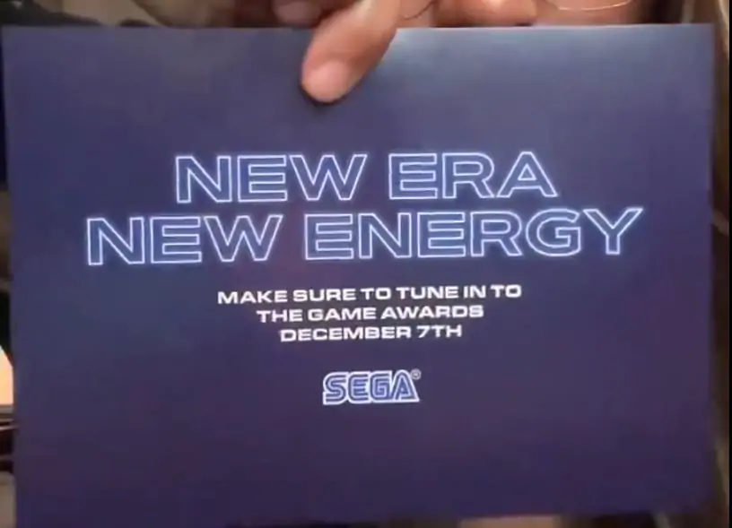 Nouvelle ère, nouvelle énergie" : Sega dévoile ses nouveautés aux Game Awards