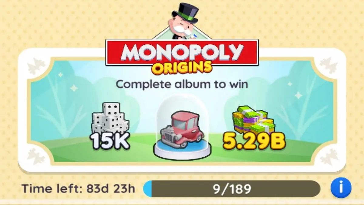 Monopoly GO : Toutes les récompenses de l'album Origins