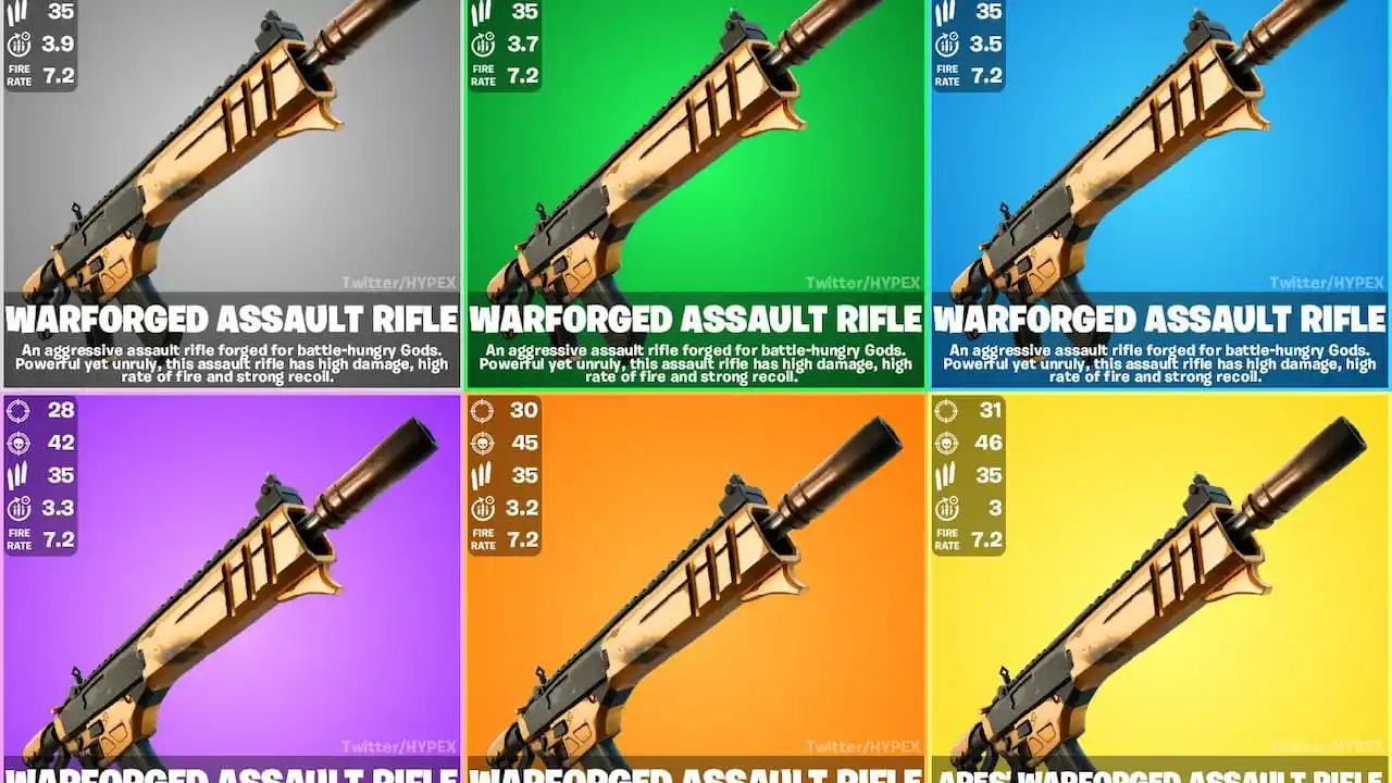 Fortnite : Comment obtenir le fusil d'assaut Warforged Mythic