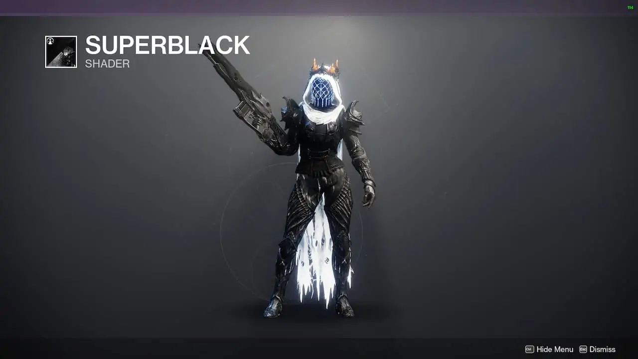 Le Superblack Shader de Destiny 2 est maintenant disponible