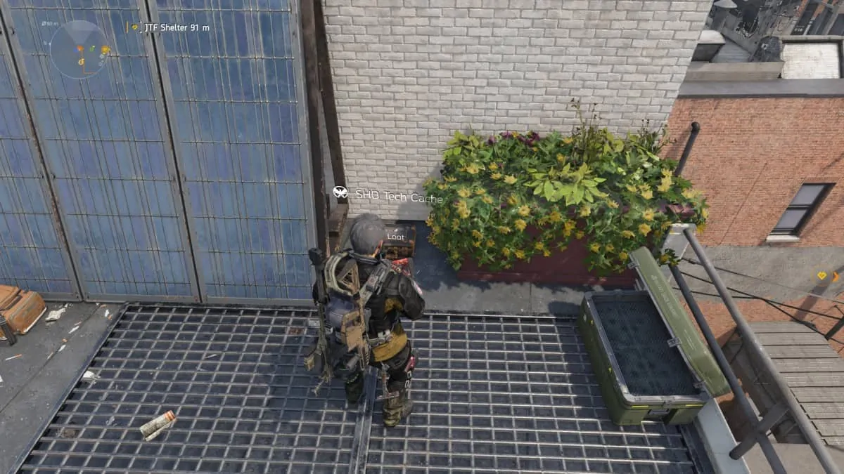The Division 2: Emplacements des caches SHD Tech à Battery Park