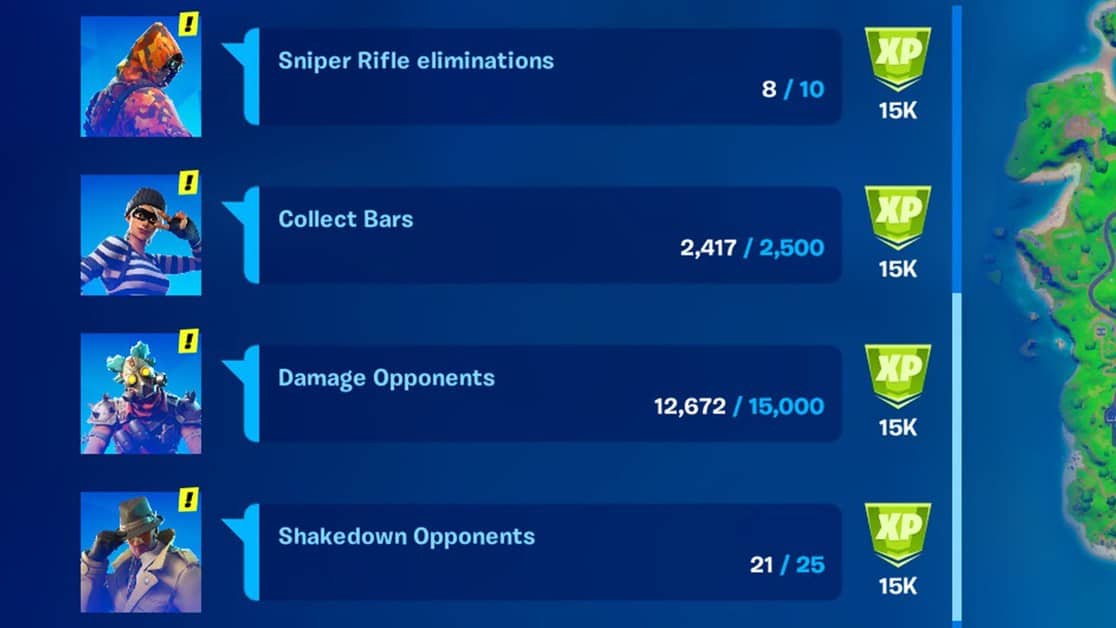 Saison 5 de Fortnite Chapitre 2 - Guide des quêtes de jalons